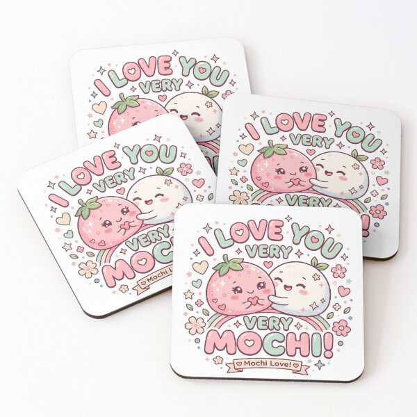 Item preview, I Love You Very Mochi – Cute Kawaii Couple  designed and sold by Shirt-Otakus.