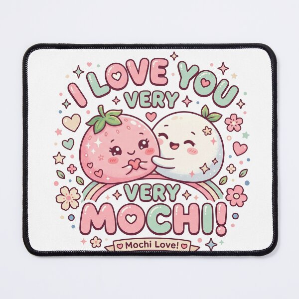 Item preview, I Love You Very Mochi – Cute Kawaii Couple  designed and sold by Shirt-Otakus.