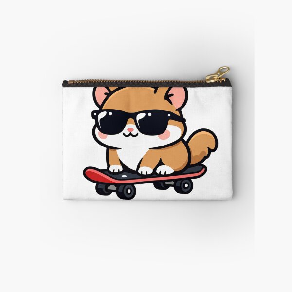 Item preview, Cool Squirrel on Skateboard Kawaii Cute Animal with Sunglasses designed and sold by Owcomm.
