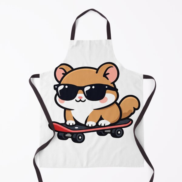 Item preview, Cool Squirrel on Skateboard Kawaii Cute Animal with Sunglasses designed and sold by Owcomm.