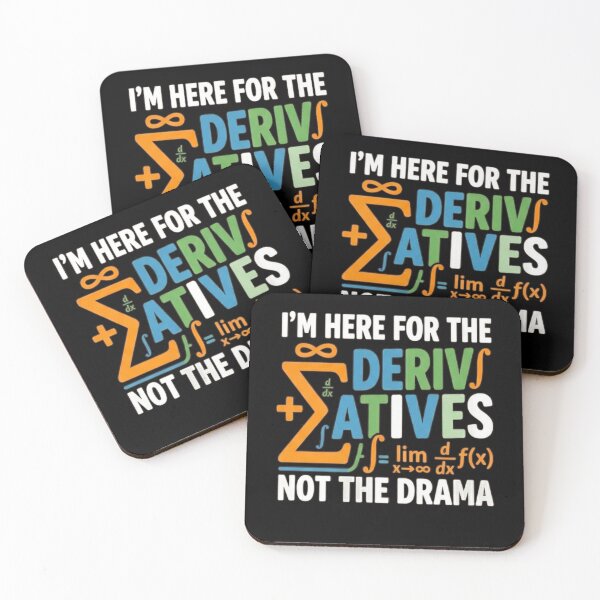 Item preview, I'm Here For The Derivatives Not The Drama Math Calculus designed and sold by 519xdesign.