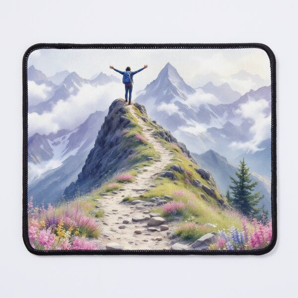 Item preview, On the Way of St. James, the mountain: a symbol of transcendence and connection designed and sold by jefboutique6150.