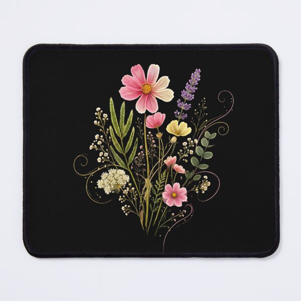Item preview, Midnight Wildflower Bouquet Botanical Vintage Floral Design designed and sold by myfunnyshirt.
