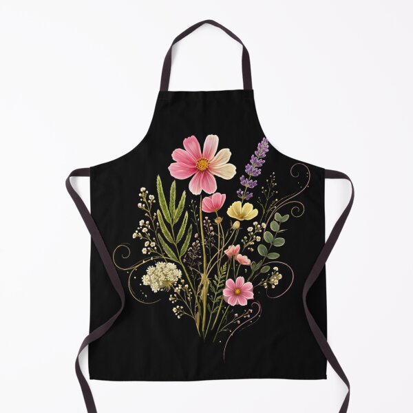 Item preview, Midnight Wildflower Bouquet Botanical Vintage Floral Design designed and sold by myfunnyshirt.