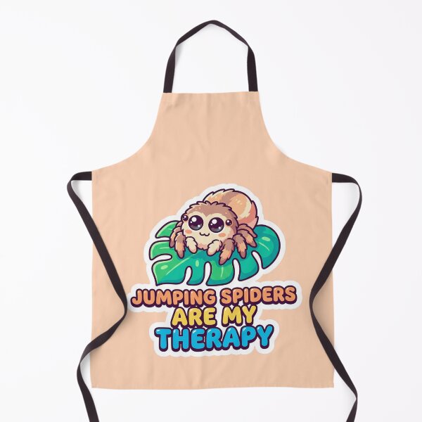 Item preview, Jumping Spiders Are My Therapy — Cute Kawaii Arachnid designed and sold by quackynaut.