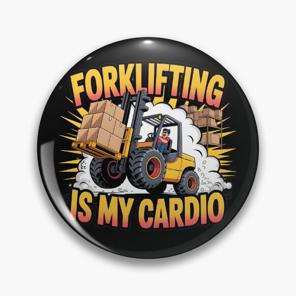 Item preview, Forklifting Is My Cardio Funny Forklift Driver Fork Truck designed and sold by Fitswear.