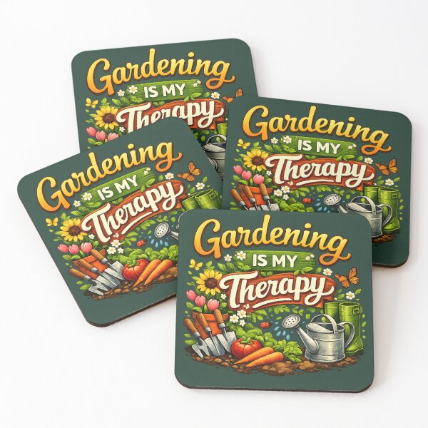 Item preview, Gardening Is My Therapy – Cozy Garden Lover Illustration designed and sold by blankTeeShirt.