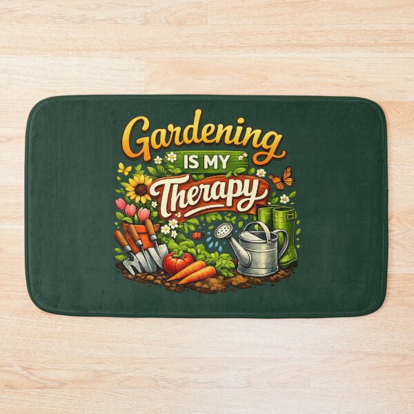 Item preview, Gardening Is My Therapy – Cozy Garden Lover Illustration designed and sold by blankTeeShirt.