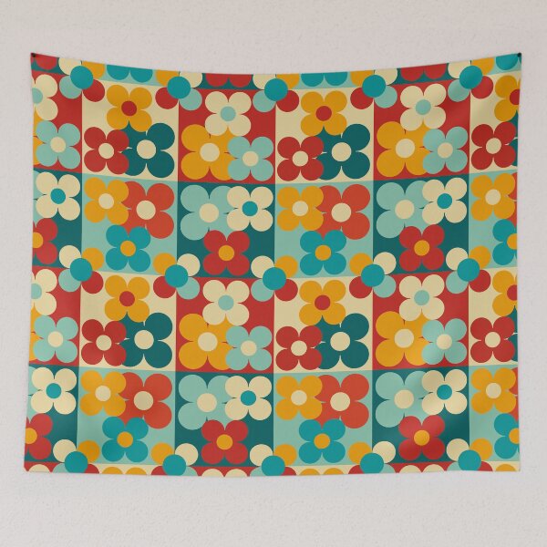 Item preview, Retro colourful Flower composition  designed and sold by StefanStudioArt.