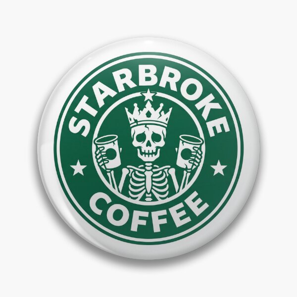 Item preview, Starbroke Coffee Funny Broke Parody Logo designed and sold by ⭐Anistore⭐.
