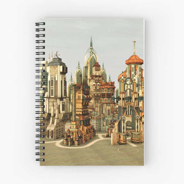 Item preview, Futuristic Fantasy City Sci Fi Skyline Art designed and sold by Vac1.