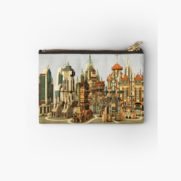 Item preview, Futuristic Fantasy City Sci Fi Skyline Art designed and sold by Vac1.