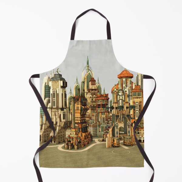 Item preview, Futuristic Fantasy City Sci Fi Skyline Art designed and sold by Vac1.