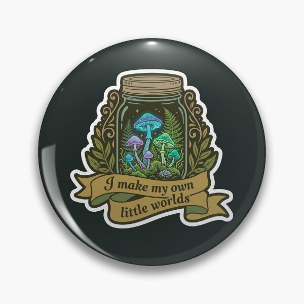 Item preview, Vintage Bioactive Terrarium - I Make My Own Little Worlds designed and sold by quackynaut.