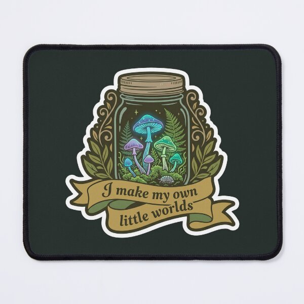 Item preview, Vintage Bioactive Terrarium - I Make My Own Little Worlds designed and sold by quackynaut.