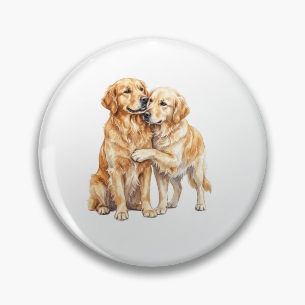 Item preview, Two Golden Retriever Couple Love designed and sold by SOUFIANE1991.