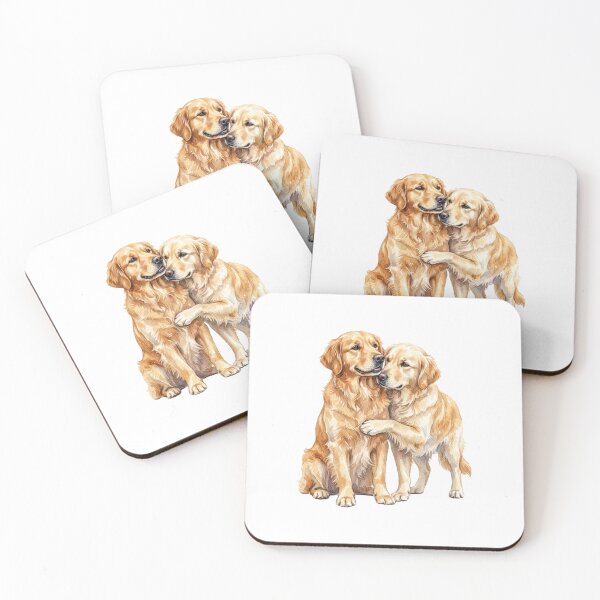 Item preview, Two Golden Retriever Couple Love designed and sold by SOUFIANE1991.