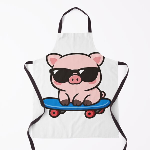 Item preview, Cool Pig on Skateboard Cute Kawaii Animal with Sunglasses designed and sold by Owcomm.