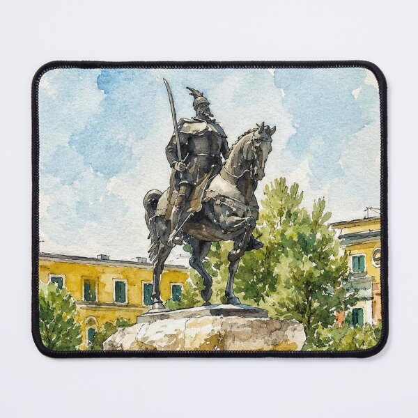 Item preview, Tiranë Albania Skenderbe |Watercolour Art designed and sold by FarieArt.