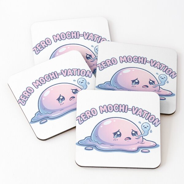 Item preview, Mochi-vation Funny Sluggish Mochi Demotivational designed and sold by Shirt-Otakus.