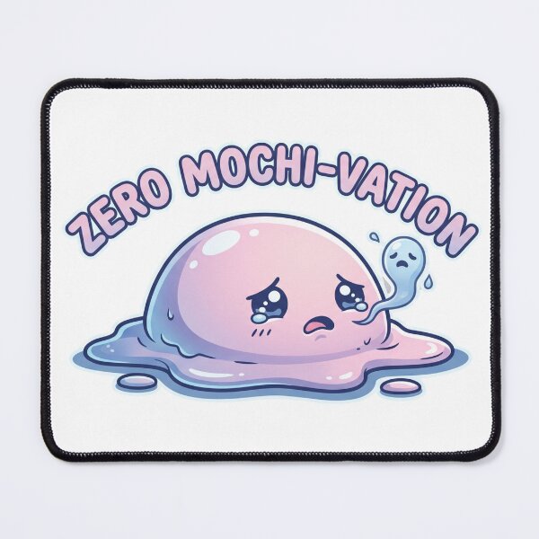 Item preview, Mochi-vation Funny Sluggish Mochi Demotivational designed and sold by Shirt-Otakus.