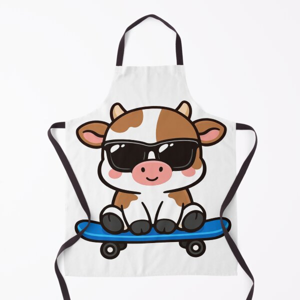 Item preview, Cool Skateboarding Cow With Sunglasses Cute Cartoon Animal designed and sold by Owcomm.
