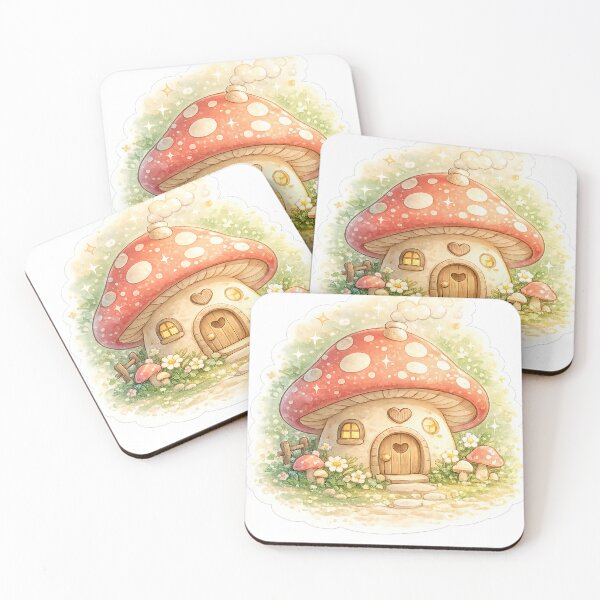 Item preview, Cozy Mushroom House designed and sold by SaphireArt.