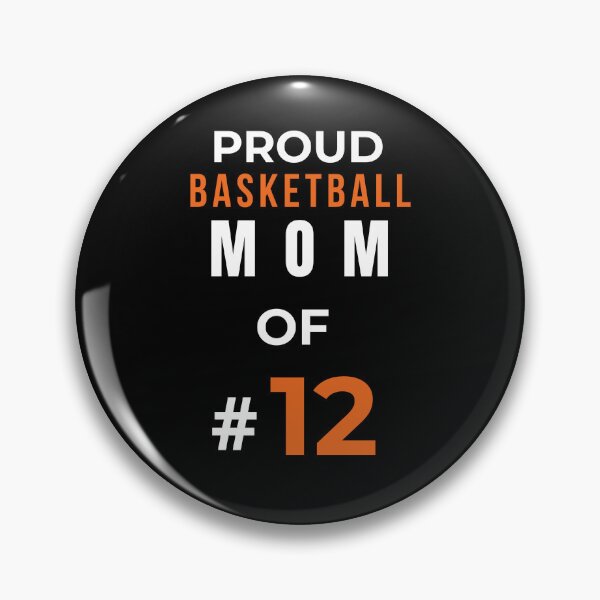 Item preview, Proud Basketball Mom of #12 – Gift for Basketball Mom & Sports Parents designed and sold by made4noise.