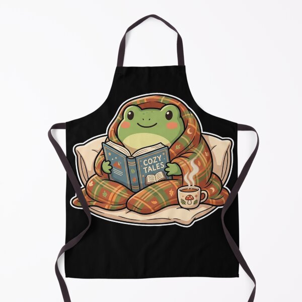 Item preview, Cozy Reading Frog – Blanket, Book & Tea Mug Cute Cartoon Aesthetic designed and sold by ArtsyExplorer.