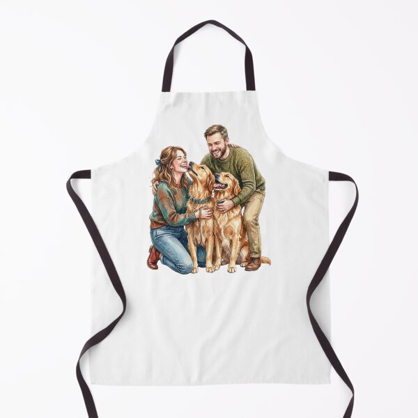 Item preview, Family Two Golden Retriever Couple Love designed and sold by SOUFIANE1991.