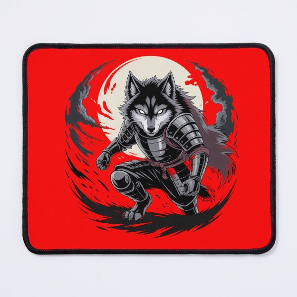 Item preview, Dark Moon Wolf Samurai Aesthetic designed and sold by Art Bloom Studio.