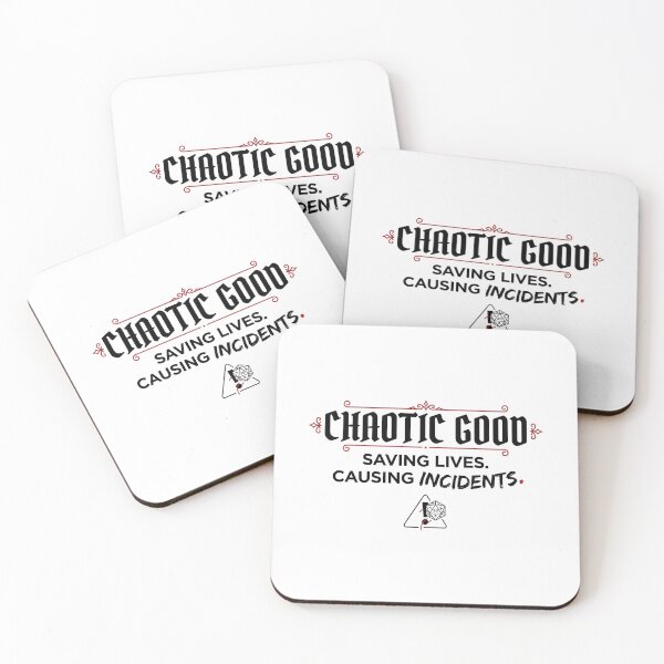 Item preview, Chaotic Good Saving Lives Causing Incidents Funny RPG designed and sold by Fenay Designs.