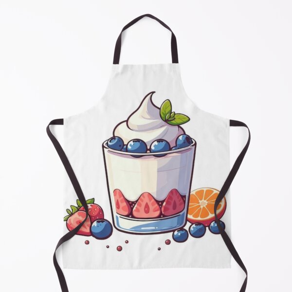Item preview, Minimal Kawaii Dessert Cup with Berries designed and sold by EchoWave11.
