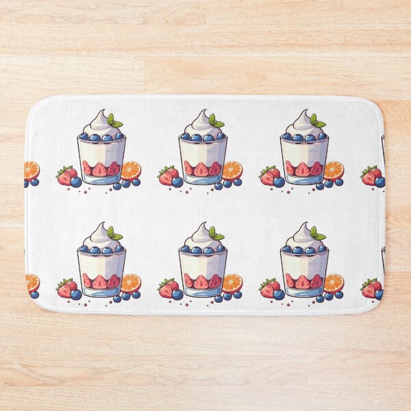 Item preview, Minimal Kawaii Dessert Cup with Berries designed and sold by EchoWave11.