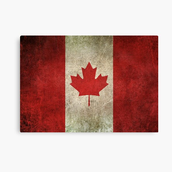 Vista previa del artículo con la obra «Bandera vintage de Canadá vieja y desgastada», diseñado y vendido por JeffBartels.