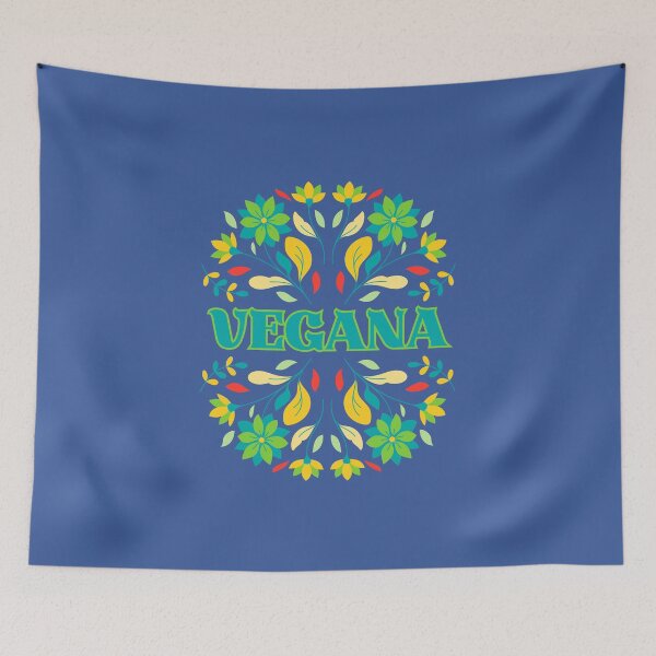 Item preview, Vegana Pretty Flowers Vegan designed and sold by coodoosandco.