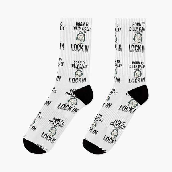 Item preview, Born To Dilly Dally Forced To Lock In Cat Meme | Funny Brainrot Internet Humor designed and sold by ZyziowskyArt.