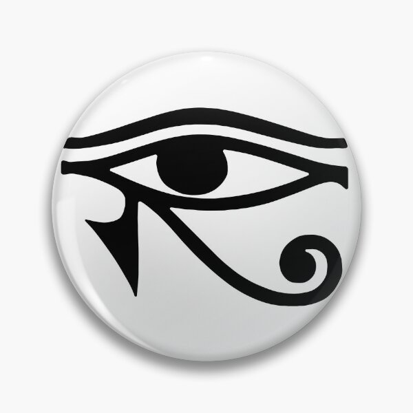 Item preview, Protection Amulet Eye of Horus Black Ink Tattoo Design designed and sold by FlatInkStudio.