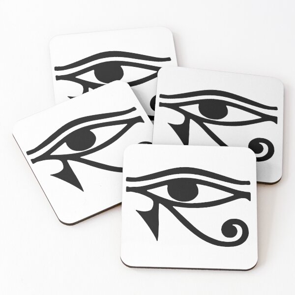 Item preview, Protection Amulet Eye of Horus Black Ink Tattoo Design designed and sold by FlatInkStudio.
