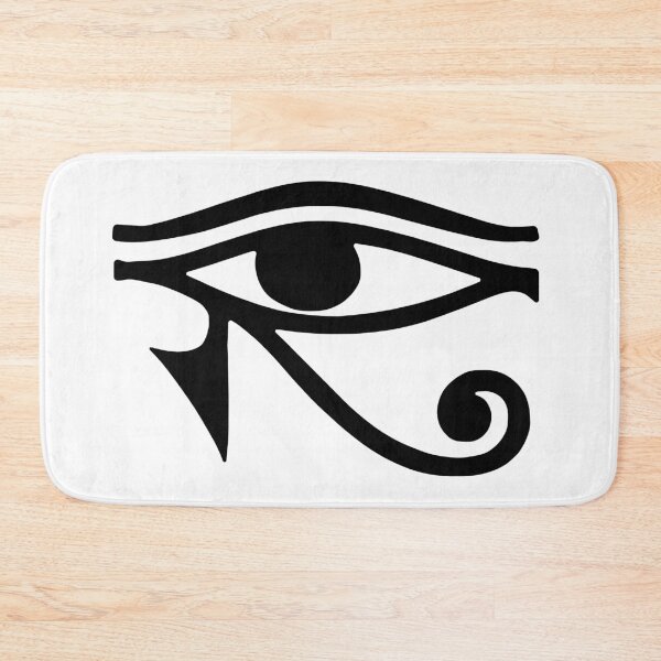 Item preview, Protection Amulet Eye of Horus Black Ink Tattoo Design designed and sold by FlatInkStudio.