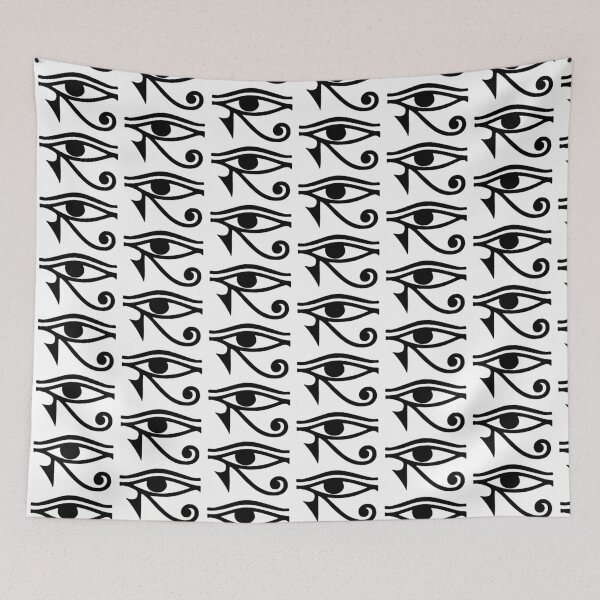Item preview, Protection Amulet Eye of Horus Black Ink Tattoo Design designed and sold by FlatInkStudio.