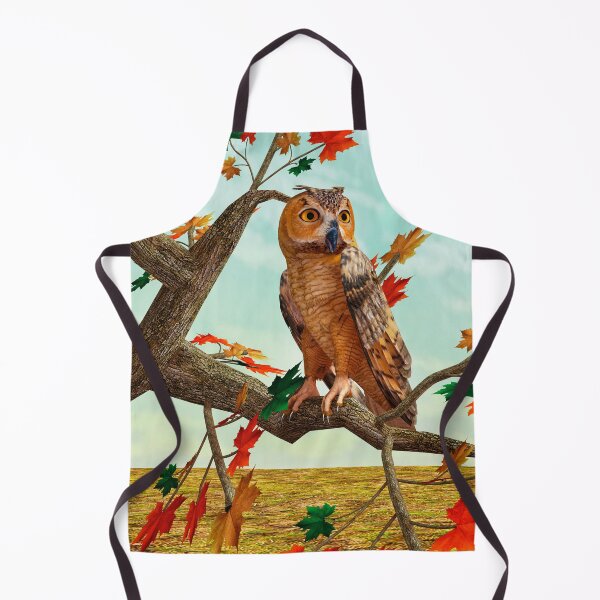 Item preview, Autumn Owl Maple Tree Wildlife Art designed and sold by Vac1.
