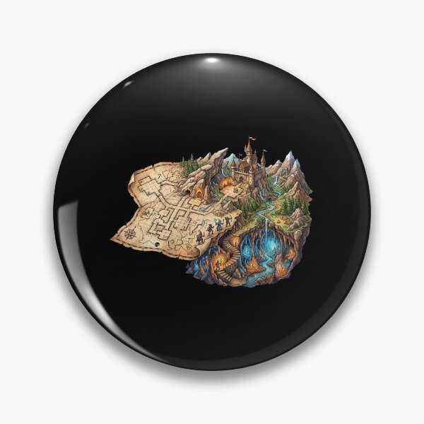 Item preview, Fantasy Dungeon Map Castle Adventure RPG Art designed and sold by Fenay Designs.