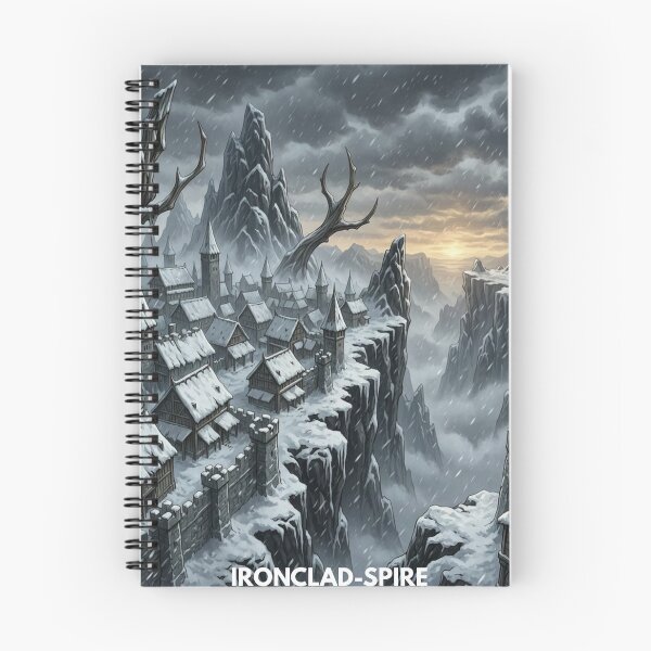 Item preview, Winter Fantasy Mountain Citadel Art designed and sold by Ironclad SPIRE.