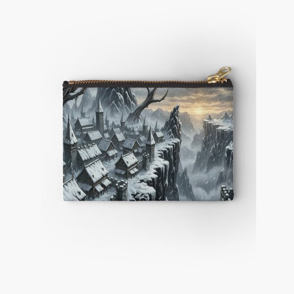Item preview, Winter Fantasy Mountain Citadel Art designed and sold by Ironclad SPIRE.