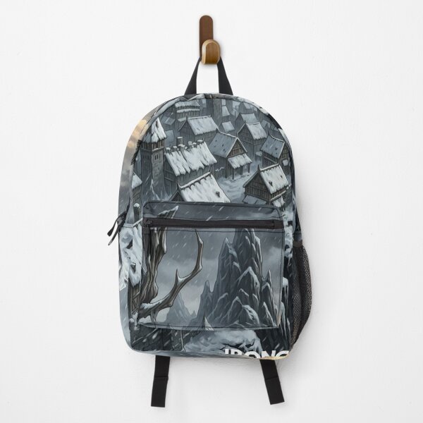 Item preview, Winter Fantasy Mountain Citadel Art designed and sold by Ironclad SPIRE.