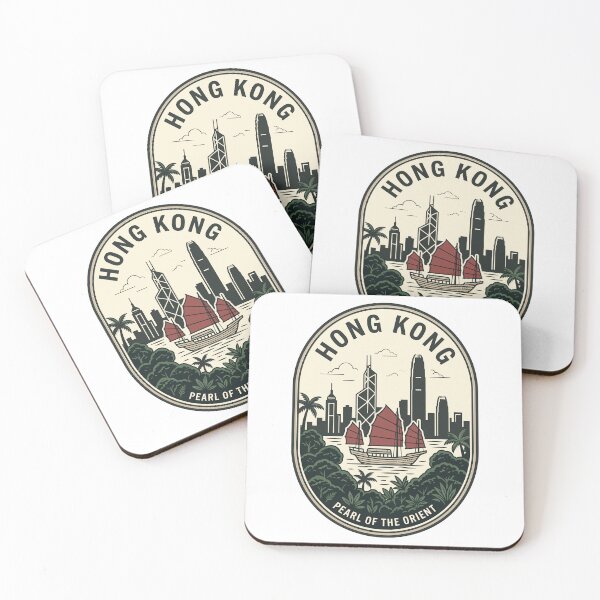 Item preview, Vintage Hong Kong Pearl of the Orient Skyline designed and sold by k3rstman1.
