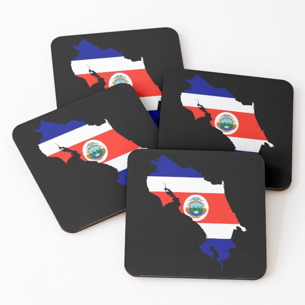 Item preview, Costa Rica Flag Map designed and sold by DreamBrushy.