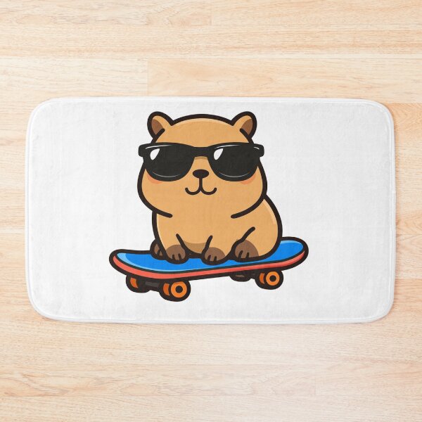 Item preview, Cool Capybara Skateboarding With Sunglasses Cute Animal Lover designed and sold by Owcomm.