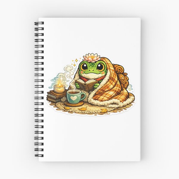 Item preview, Cozy Reading Frog – Blanket, Book, Lily & Tea Mug Cute Cartoon Aesthetic designed and sold by ArtsyExplorer.